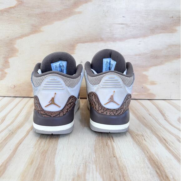 Nike-Air Jordan 3 Retro P-Sneakers-White/Brown-Kids Little Unisex-13C-DM0966-102 - Picture 6 of 9